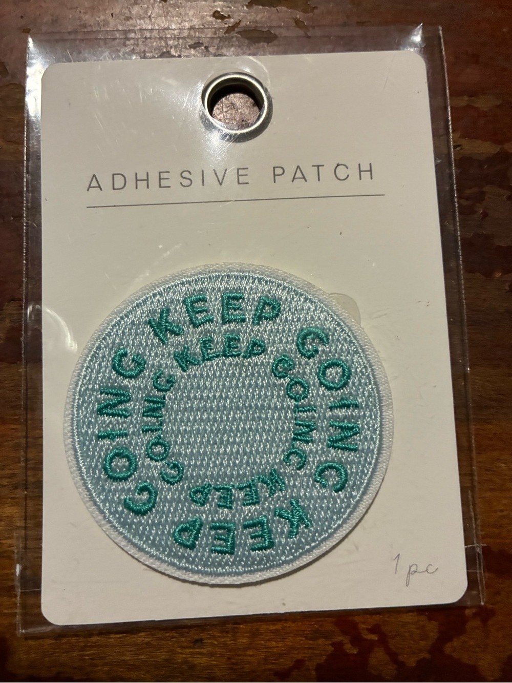 Adhesive Patch - Keep Going - Light Blue & Teal